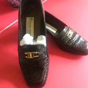 ETIENNE AIGNER LEATHER LOAFERS SIZE 6 1/2